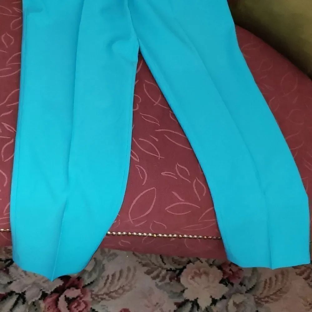 Haggar Reflections Blue Polyester Pants - Picture 3 of 9